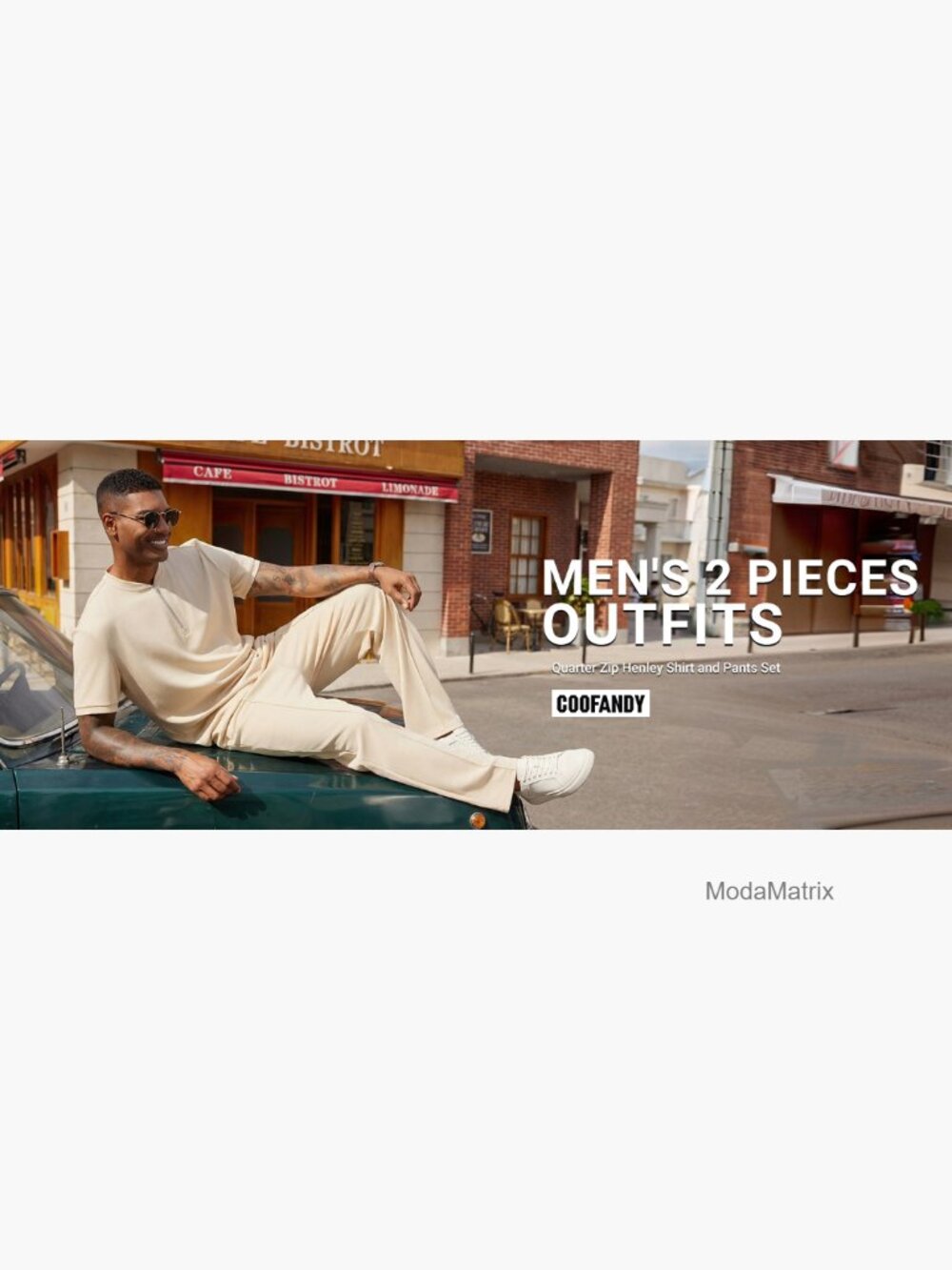 Mens Quarter Zip Polo and Jogger Set 2 Piece Summer Tracksuit - Picture 7 of 7